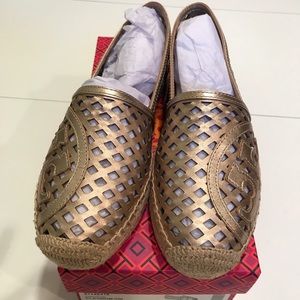 Tory Burch Platinum Espadrilles